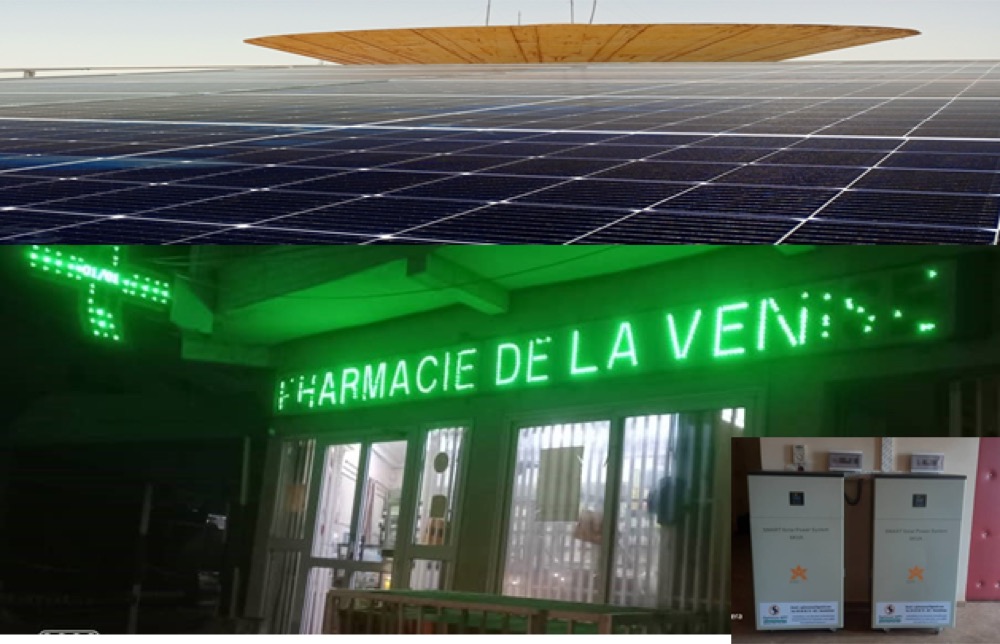 Pharmacie alimentée en énergie solaire