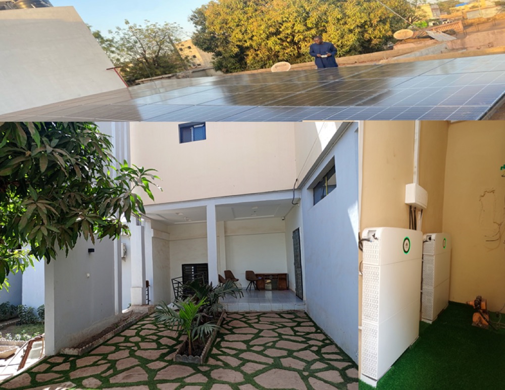 Villa à Bamako équipée de panneaux solaires